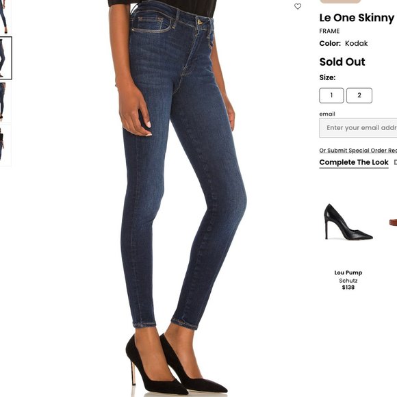 Frame Le One Skinny Jeans Kodak size 2 (fits sizes 29-34) - Picture 4 of 10